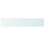vidaXL Panneaux d'étagère 2 Pièces Verre Transparent 80 x 15 cm