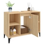 vidaXL Meuble d'évier chêne sonoma 80x33x60 cm bois d'ingénierie
