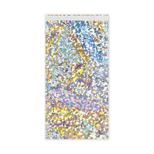 Lot de 100 sachet alu holographique argenté 229x114 mm