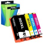 Compatible HP 903XL Pack 4 cartouches Noir  cyan  magenta et jaune XL