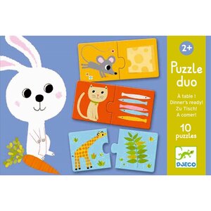 Djeco DJ08166 - Puzzle duo - À table