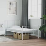 vidaXL Matelas en mousse blanc 100x210 cm 7 zones dureté 20 ILD