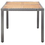 vidaXL Ensemble à manger d'extérieur 7Pièces coussins Résine tressée Gris