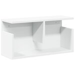 vidaXL Armoire murale 60x20x30 cm blanc bois d'ingénierie