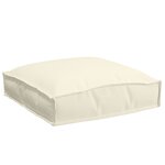 vidaXL Coussins de palette pour siège 6 Pièces Crème 40x40x8 cm Tissu Oxford