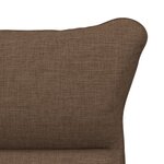 Chaise Relaxante vidaXL en Tissu Marron