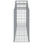 vidaXL Paniers à gabions arqués 25 Pièces 300x50x100/120 cm fer galvanisé