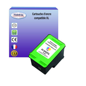 Cartouche compatible avec HP PhotoSmart C3190, C3194, C4100, C4110, C4140, C4150, C4170 remplace HP 342 (C9361EE) Couleur 18ml - T3AZUR