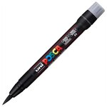 Marqueur pinceau brush pcf350 1-10mm noir x 5 POSCA