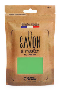 Pain de savon 100 g Opaque Vert sombre