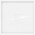Livre d'or cadre carré bois blanc - 30 x 30 cm