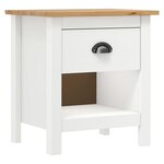 vidaXL Tables de chevet 2 Pièces Hill 46x35x49 5 cm Bois de pin solide