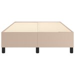 vidaXL Cadre de lit Cappuccino 120x200 cm Similicuir