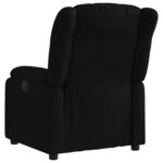 vidaXL Fauteuil inclinable électrique Noir Tissu
