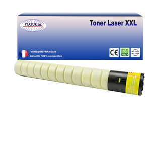 Toner compatible avec ricoh aficio mpc3004 mpc3004 mpc3004a sp mpc3004sp jaune - 18 000 pages - t3azur