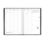 Agenda Ministre S + Répert. Club noir ebene 16 x 24 cm QUOVADIS