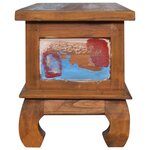 vidaXL Meuble TV 110x35x40 cm Bois de teck recyclé