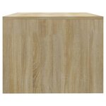 vidaXL Table basse chêne sonoma 102x55x42 cm bois d'ingénierie
