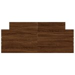 vidaXL Cadre de lit tête de lit et pied de lit chêne marron 120x200 cm