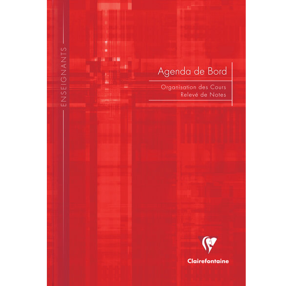 Agenda de bord brochure souple 21x29,7 144p 48 cases par semaine CLAIREFONTAINE