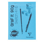 Bloc encollé GraFit Dot A5 80F 90g CLAIREFONTAINE