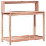 vidaXL Table de rempotage avec étagères bois massif de douglas