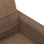 vidaXL Canapé à 2 places Marron 120 cm Tissu