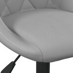 vidaXL Tabourets de bar lot de 2 gris clair velours