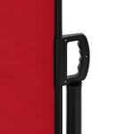 vidaXL Auvent latéral rétractable rouge 200x1000 cm