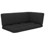 vidaXL Salon de jardin palette 4 Pièces et coussins pin imprégné de blanc