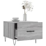 vidaXL Tables basses 2 Pièces sonoma gris 50x50x40 cm bois d'ingénierie
