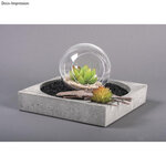 Mini Plante Grasse Succulente Artificielle Echeveria 4 5 x 3 cm