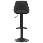 vidaXL Tabourets de bar lot de 2 noir velours