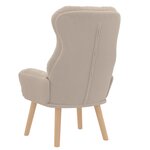 Fauteuil Relaxant vidaXL Gris clair en tissu ressemblant à de la laine bouclée