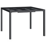 vidaXL Table de jardin anthracite 100x100x72 cm acier