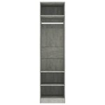 vidaXL Garde-robe Gris béton 50x50x200 cm Bois d'ingénierie