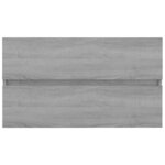 vidaXL Armoire de lavabo Sonoma gris 80x38 5x45 cm Bois d'ingénierie