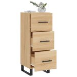 vidaXL Buffet Chêne sonoma 34 5x34x90 cm Bois d'ingénierie