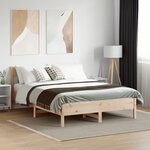 vidaXL Cadre de lit sans matelas 160x200 cm bois massif de pin