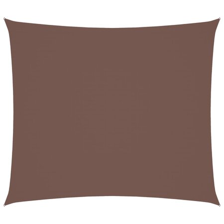 vidaXL Voile de parasol tissu oxford rectangulaire 2x2 5 m marron