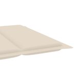 vidaXL Chaise longue de jardin avec coussin Bois d'acacia solide
