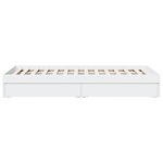 vidaXL Cadre de lit avec tiroirs blanc 100x200 cm bois d'ingénierie