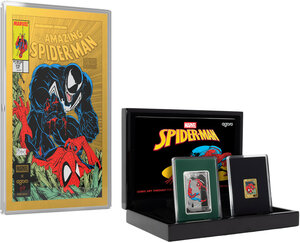 Monnaie SPIDER-MAN Comic Art Trading Coins Sealed Box Argent ou Or Niue 2026