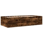 vidaXL Lit de jour avec tiroirs chêne fumé 90x190 cm bois d'ingénierie