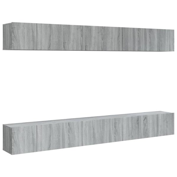 vidaXL Meubles TV 8 Pièces Sonoma gris 60x30x30 cm Bois d'ingénierie