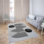 Tapis de salon SEVENTIES 120 x 180 cm - Gris