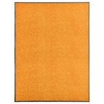vidaXL Paillasson lavable Orange 90x120 cm