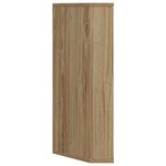 vidaXL Armoire de bain à miroir d'angle chêne 30x24x60 cm