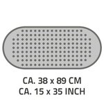 RIDDER Tapis de bain antidérapant Tecno blanc