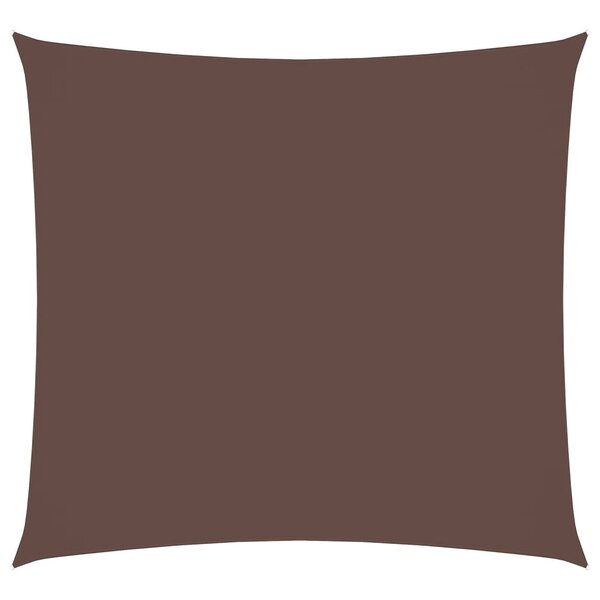 vidaXL Voile de parasol tissu oxford carré 2 5x2 5 m marron